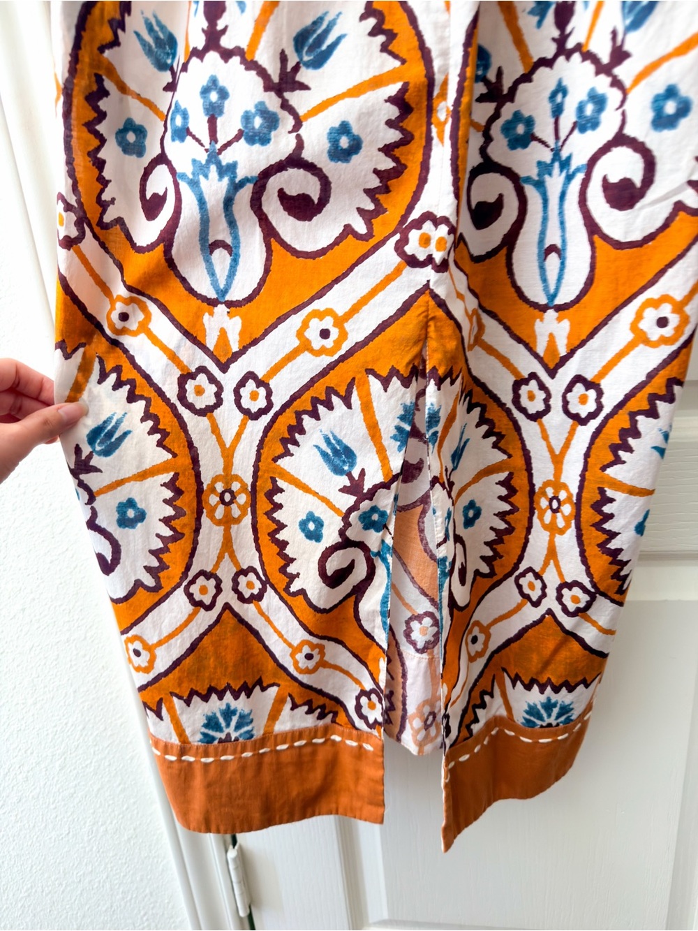 Johanna Ortiz Couscous Joy Midi Dress Shells Print 8 EUC - Picture 8 of 8